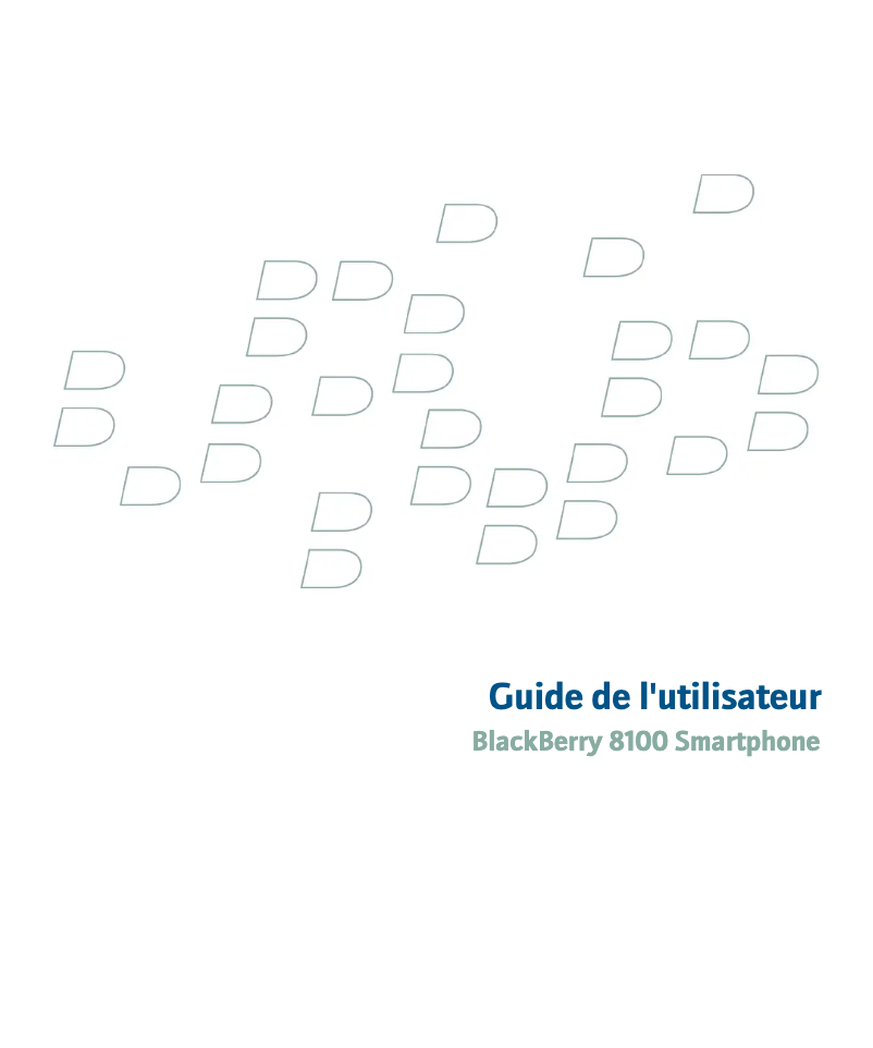 Page 1 of the manual User Manual BlackBerry Pearl 8100