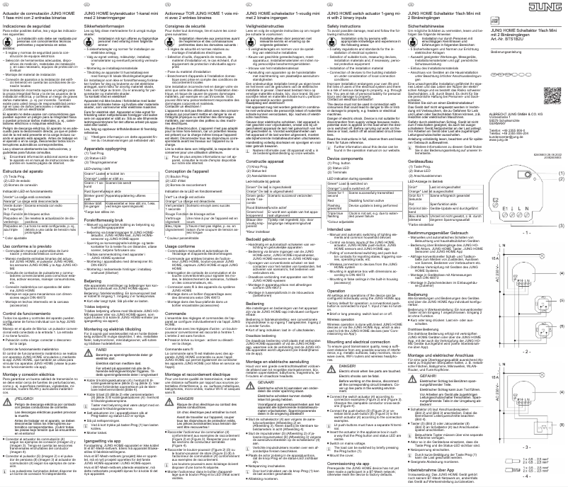 Imagen de la primera página del manual del dispositivo BTS1B2U