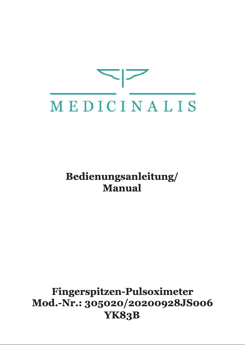 Page 1 de la notice Manuel utilisateur Medicinalis 305020