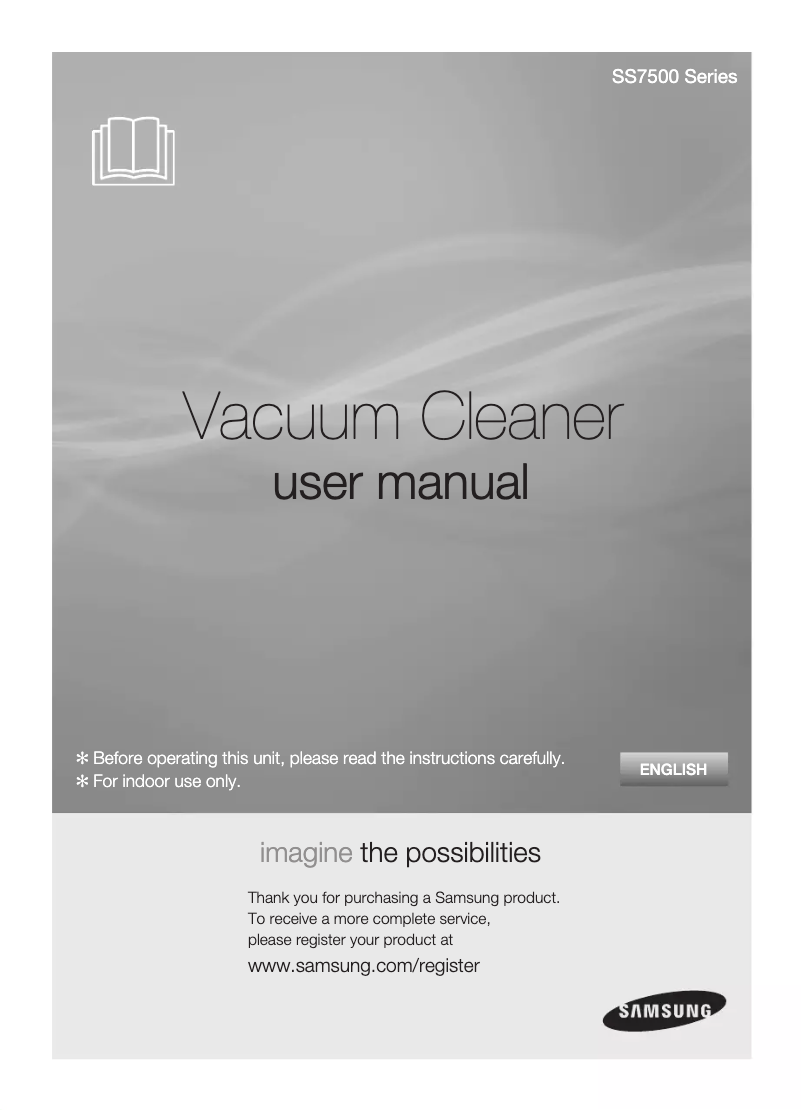 Página 1 del manual Manual de usuario Samsung SS7550