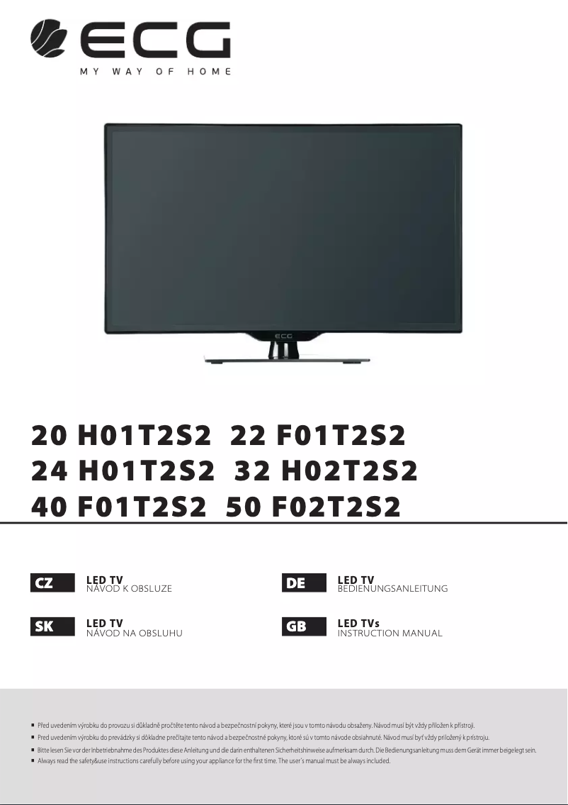 Image de la première page du manuel de l'appareil 50 F02T2S2