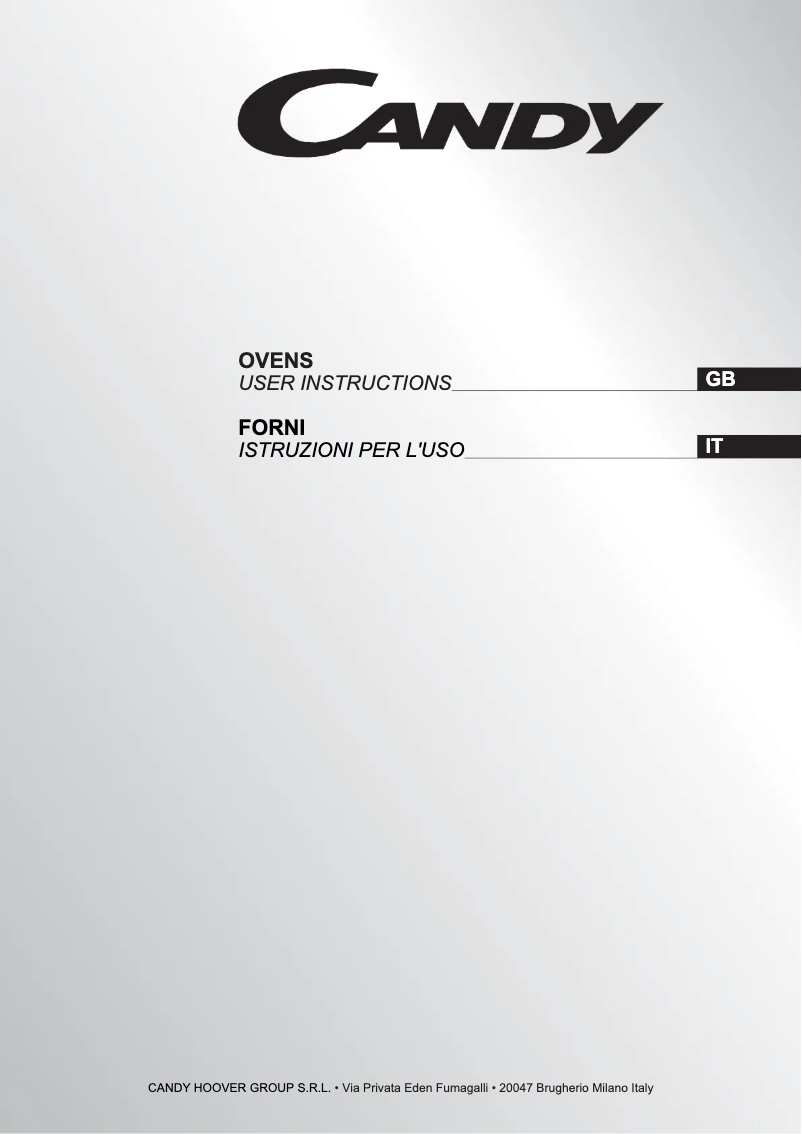 Page 1 de la notice Manuel utilisateur Candy FXH895X