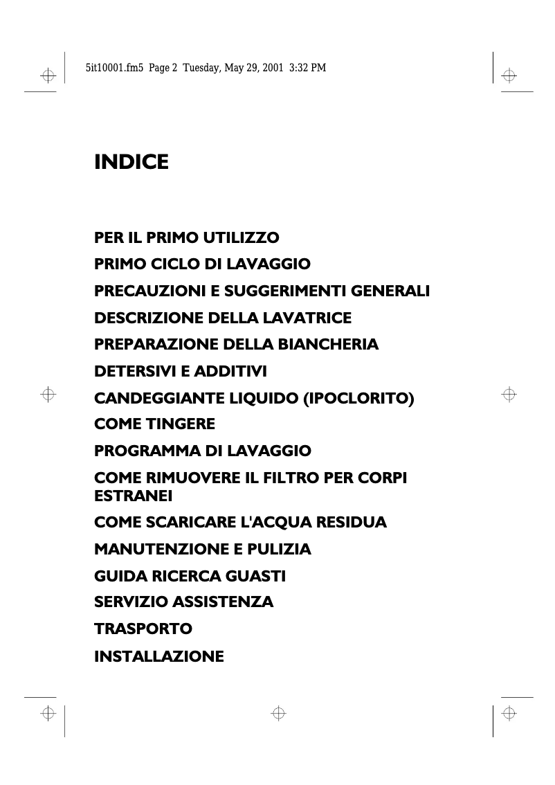 Page n°1 - Manuel utilisateur Ignis AWV 465/M