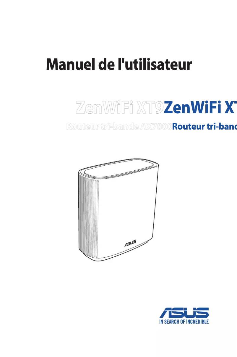 Page 1 de la notice Manuel utilisateur Asus ZenWiFi XT9