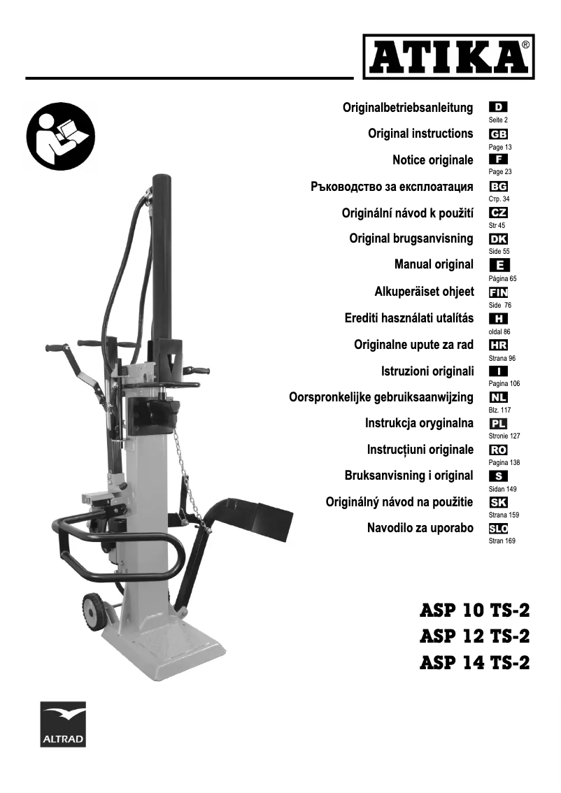 Page 1 de la notice Manuel utilisateur ATIKA ASP 12 TS-2