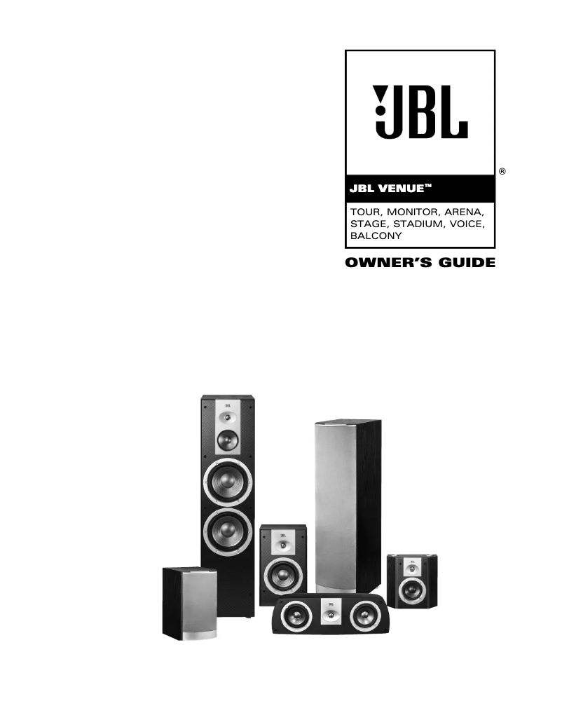 Page n°1 - Manuel utilisateur JBL Venue Voice