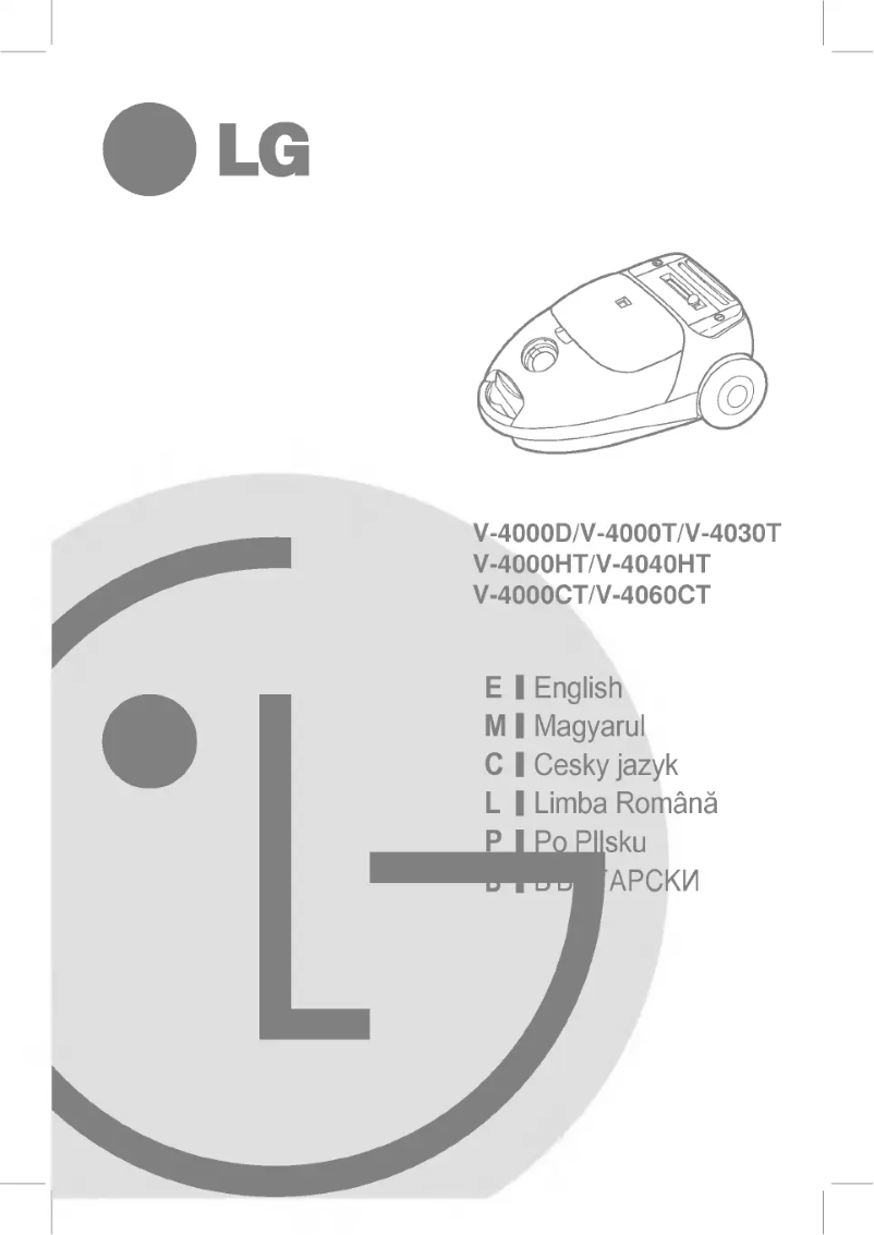 Page 1 of the manual User Manual LG VT4000T