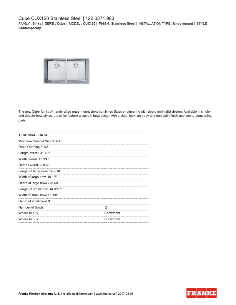 Image de la première page du manuel de l'appareil CUX120