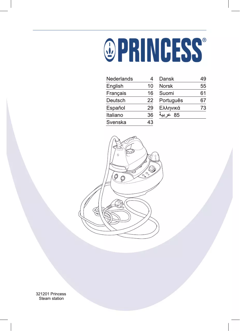 Page n°1 - Manuel utilisateur Princess 321201