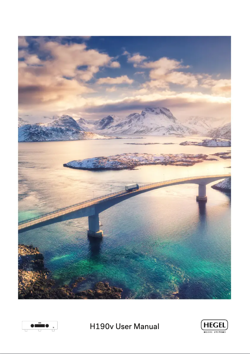 Page 1 de la notice Manuel utilisateur Hegel H190v