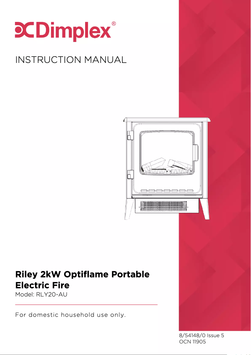 Page n°1 - Manuel utilisateur Dimplex Riley RLY20-AU