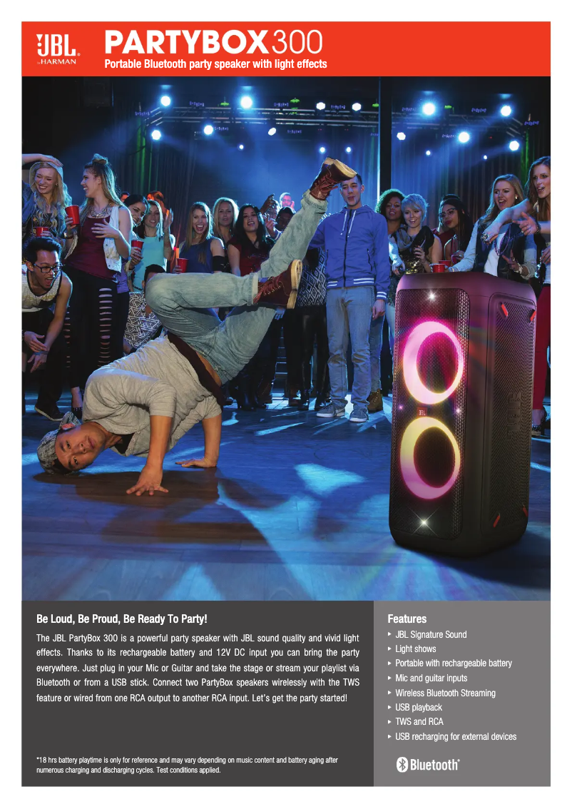 Image de la première page du manuel de l'appareil PartyBox 300