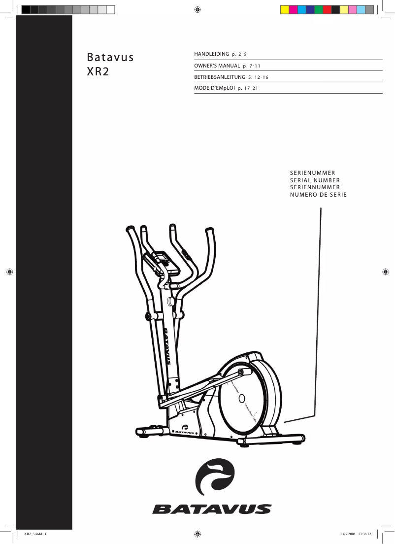 Page 1 de la notice Manuel utilisateur Batavus XR2