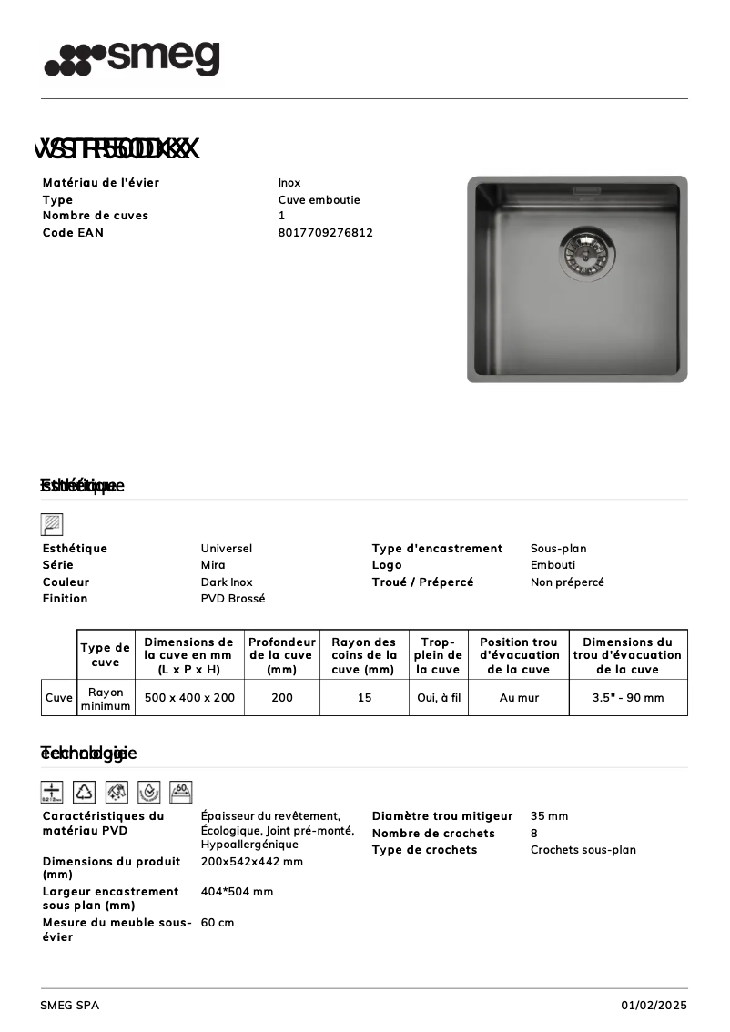 Image de la première page du manuel de l'appareil VSTR50DKX