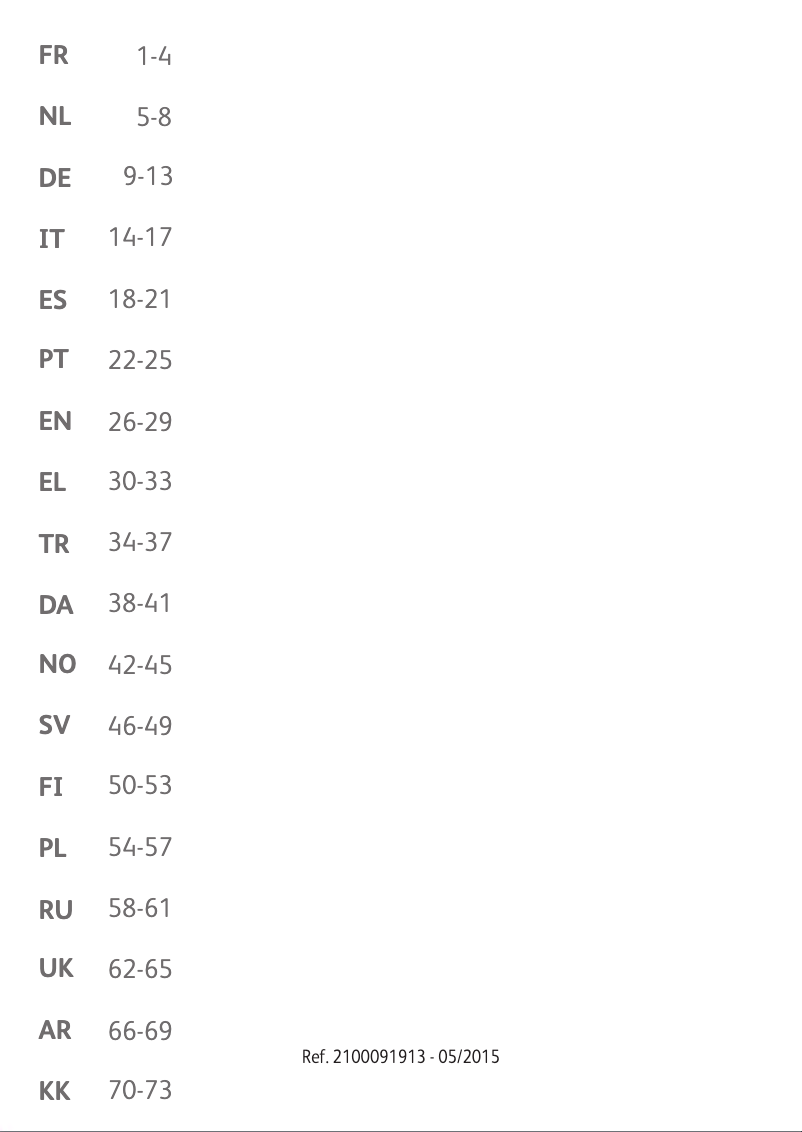 Page 1 de la notice Manuel utilisateur Tefal Crep'Party 6 Neo Colormania PY5595