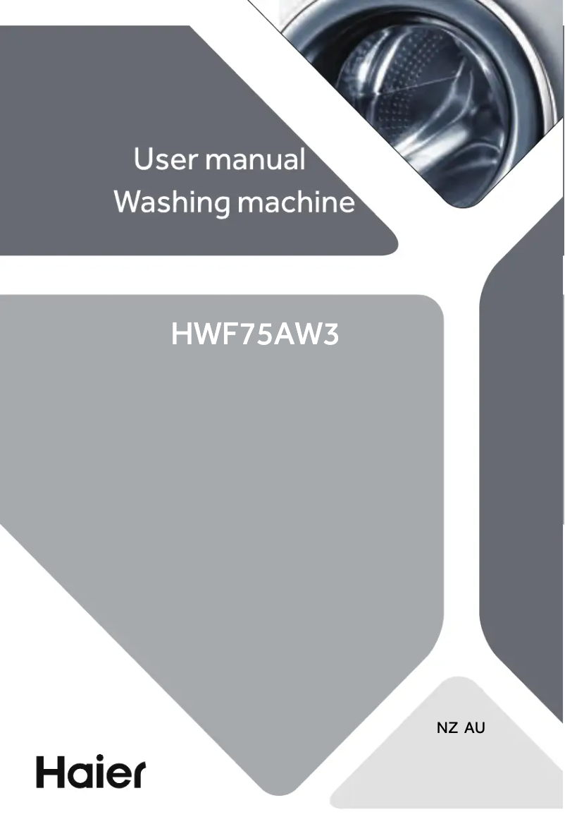 Page 1 de la notice Guide d'installation Haier HWF75AW3