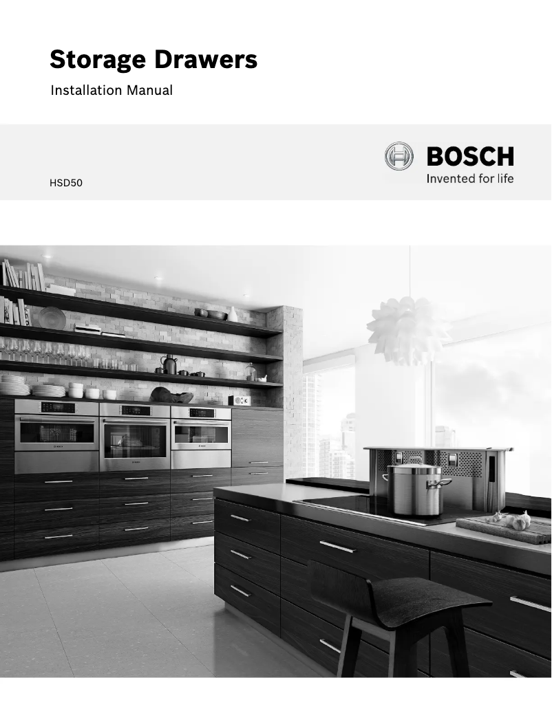 Page n°1 - Guide d'installation Bosch HSD5051UC