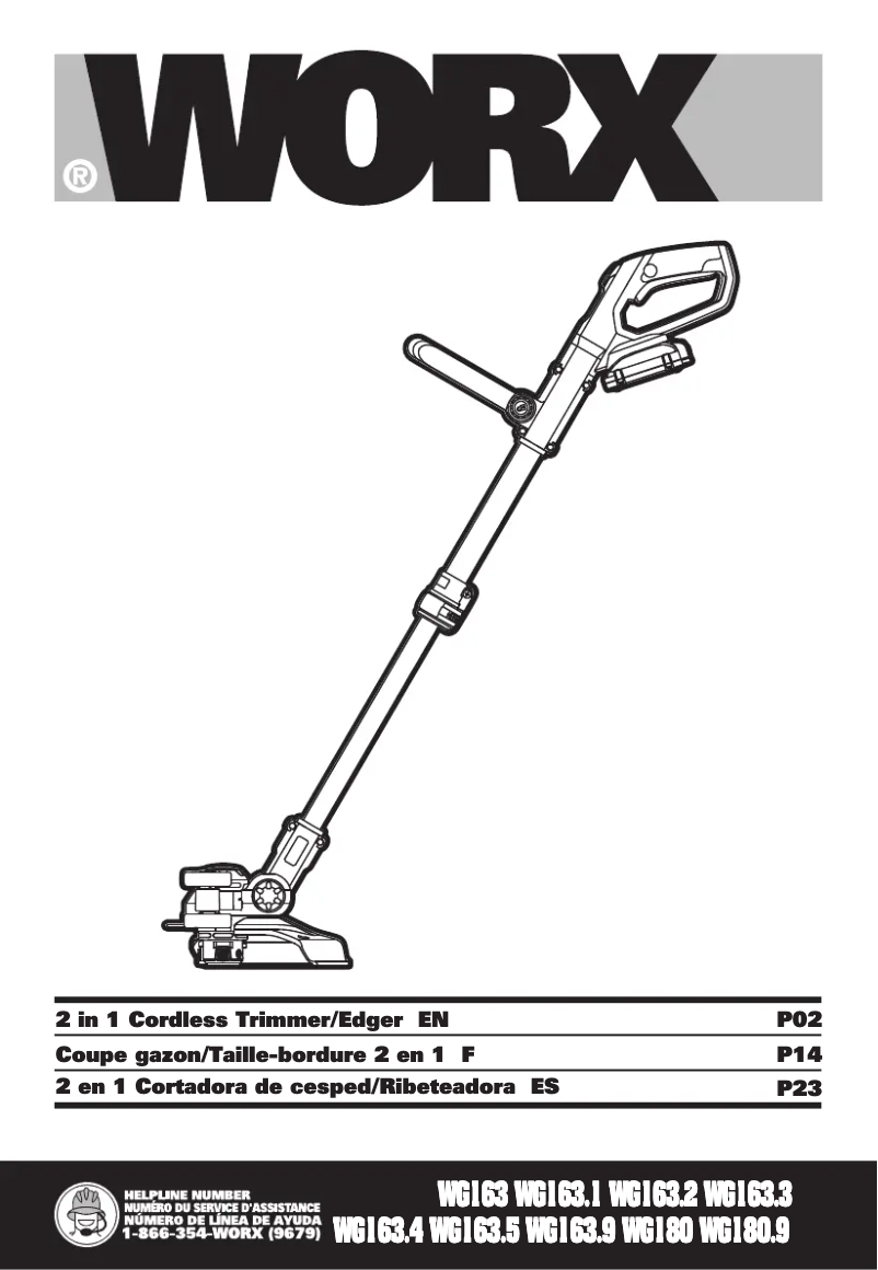 Página 1 del manual Manual de usuario Worx WG163.9