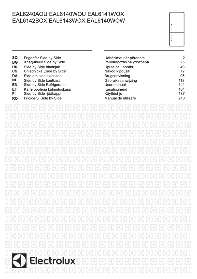 Página 1 del manual Manual de usuario Electrolux EAL6240AOU