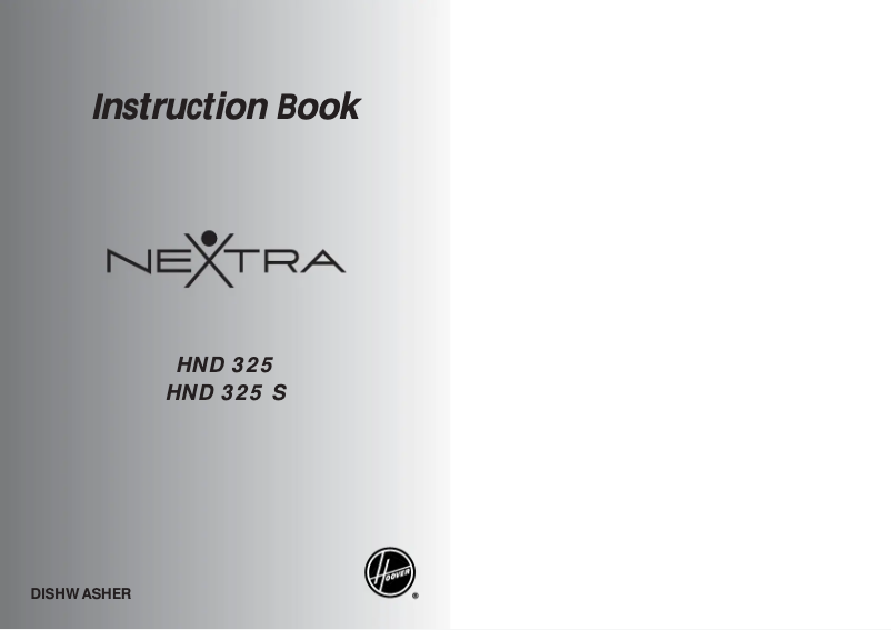 Page 1 of the manual User Manual Hoover HND 325S/1-80