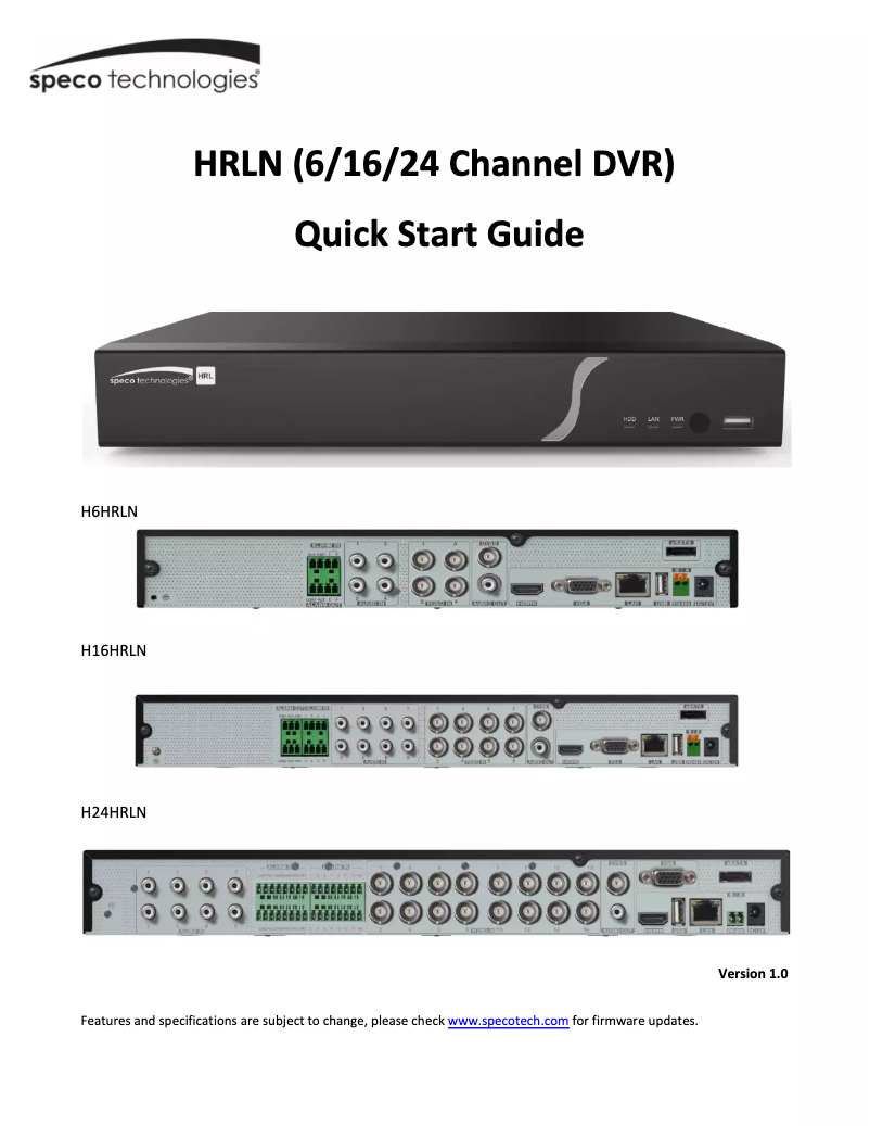Image de la première page du manuel de l'appareil H16WHRLN