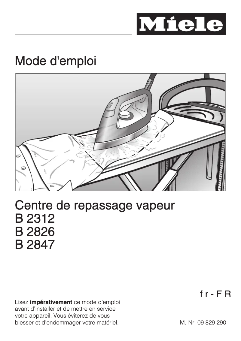 Image de la première page du manuel de l'appareil B 2847 FashionMaster