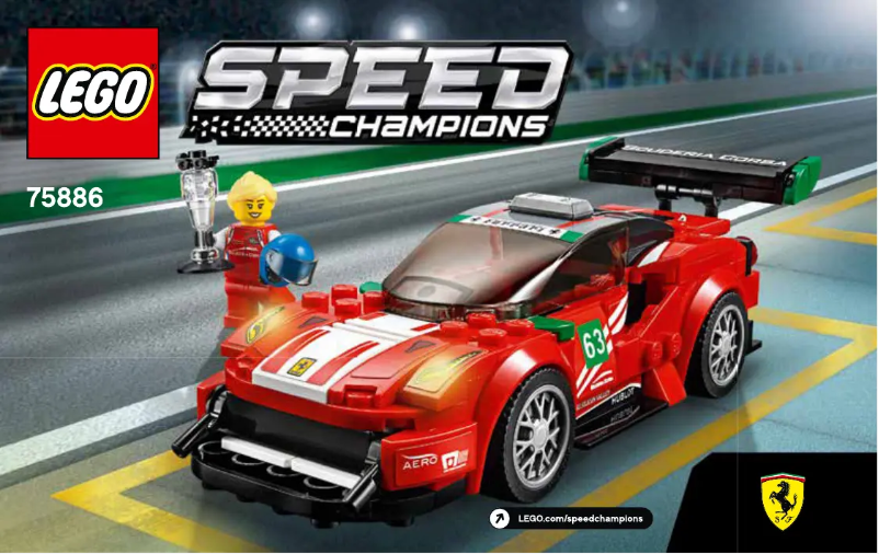 Page 1 de la notice Manuel utilisateur Lego Speed Champions 75886