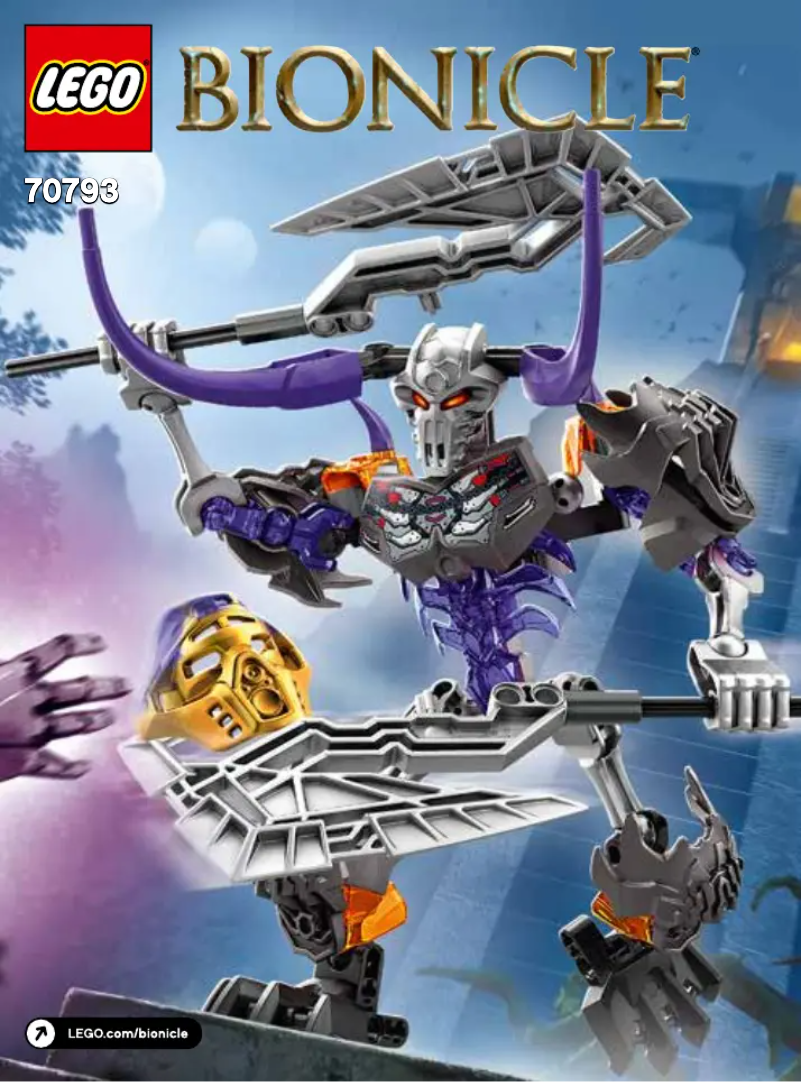Image de la première page du manuel de l'appareil Bionicle 70793