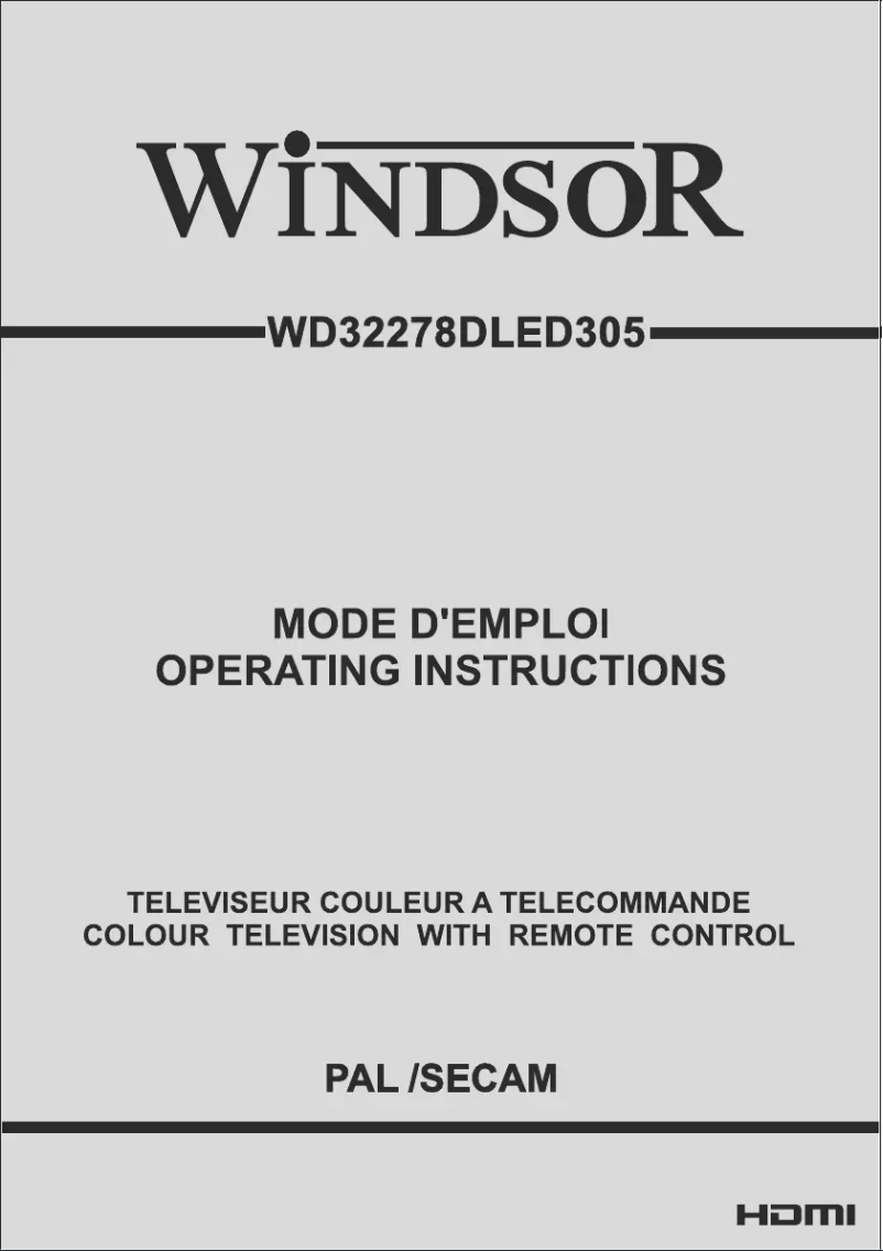 Image de la première page du manuel de l'appareil WD32278DLED305