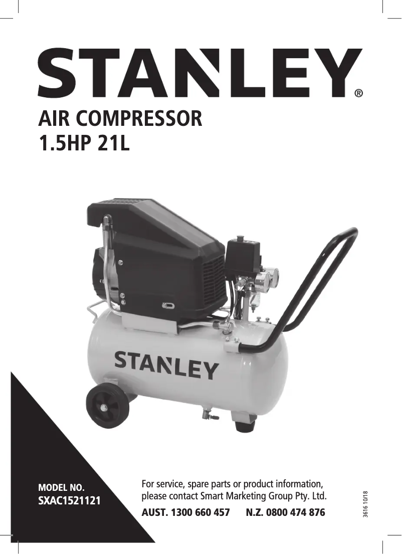 Page n°1 - Manuel utilisateur Stanley SXAC1521121
