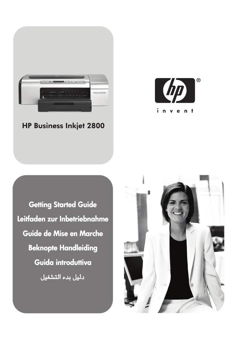 Página 1 del manual Manual de usuario HP Business Inkjet 2800DT