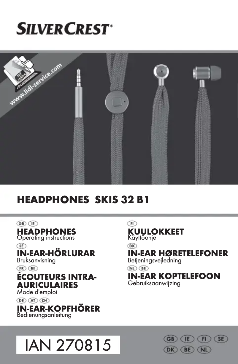 Page n°1 - Manuel utilisateur SilverCrest SKM 10 B1