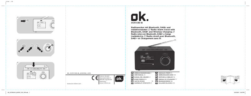 Page n°1 - Manuel utilisateur OK OCR 530-B