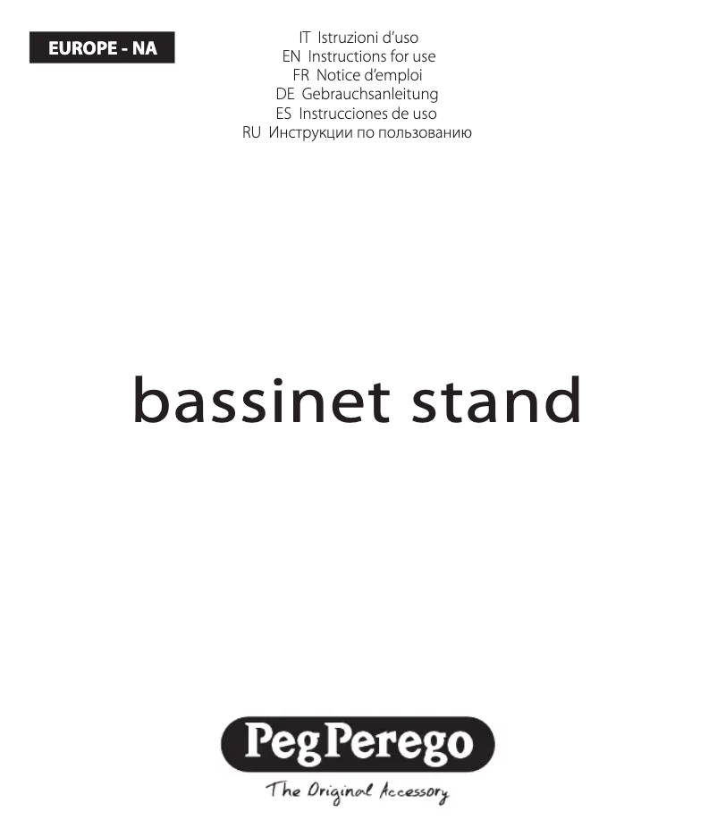 Image de la première page du manuel de l'appareil Bassinet Stand