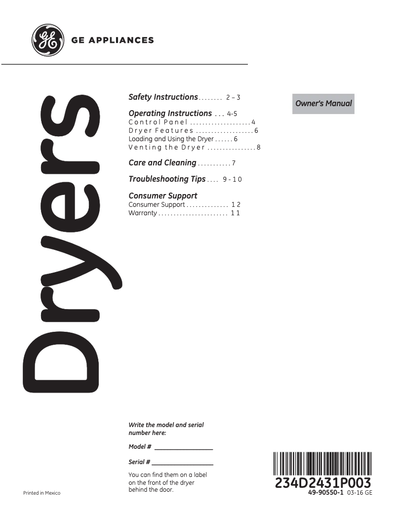 Imagen de la primera página del manual del dispositivo HTX24EASKWS