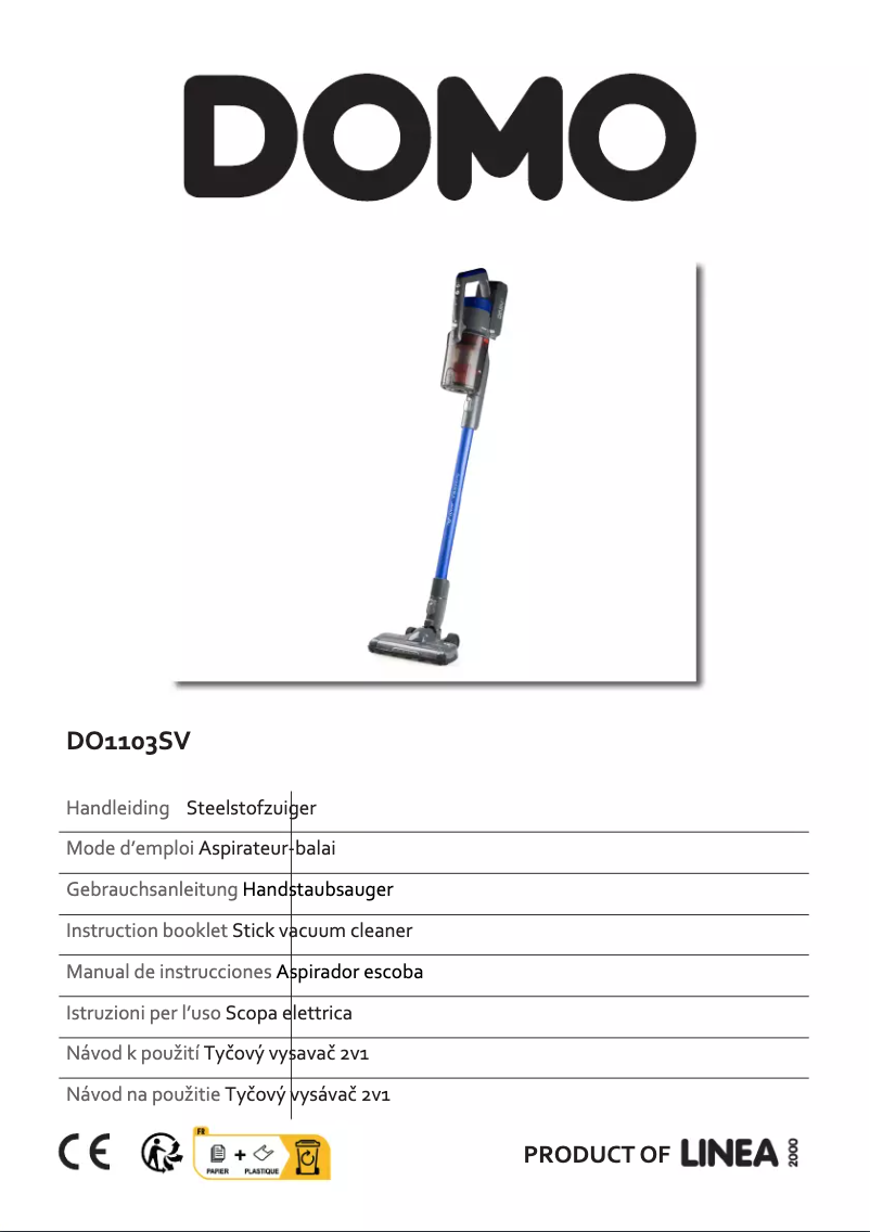 Page n°1 - Manuel utilisateur Domo DO1103SV