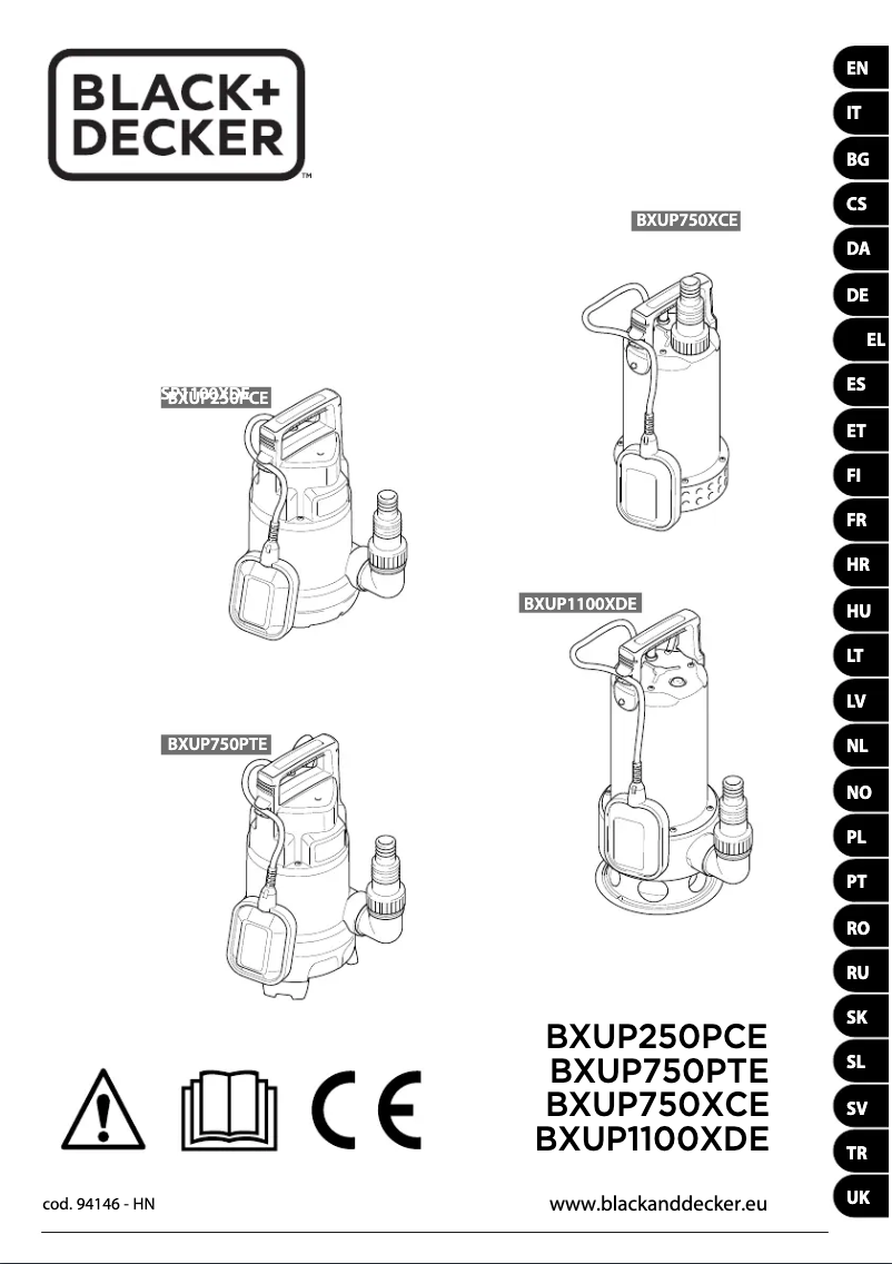 Image de la première page du manuel de l'appareil BXUP750XCE