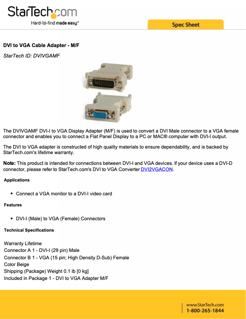 Image de la première page du manuel de l'appareil DVIVGAMF