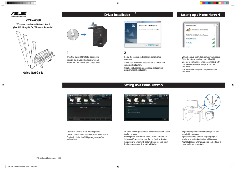 Image de la première page du manuel de l'appareil PCE-AC68