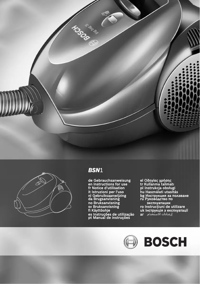 Page n°1 - Manuel utilisateur Bosch BSN1810