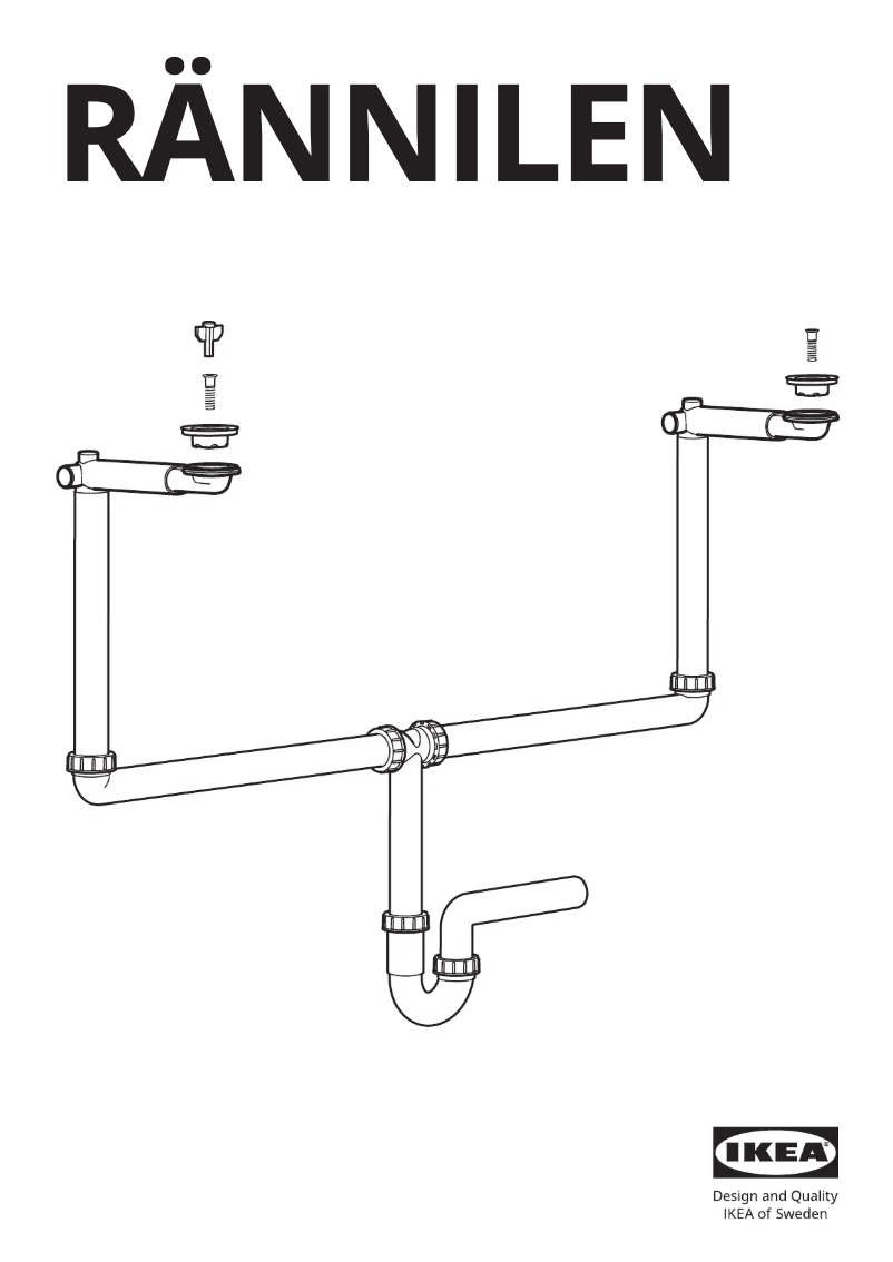Page 1 de la notice Manuel utilisateur Ikea RÄNNILEN 205.624.38