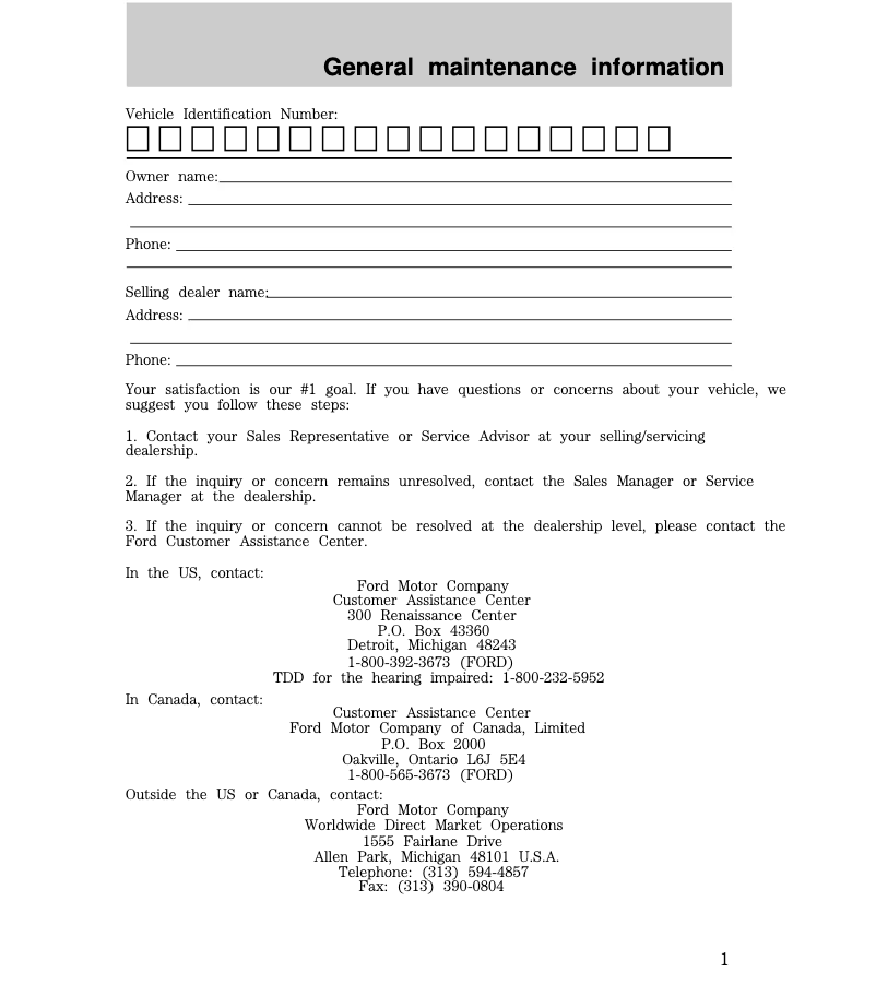 Image de la première page du manuel de l'appareil Ranger (1998)