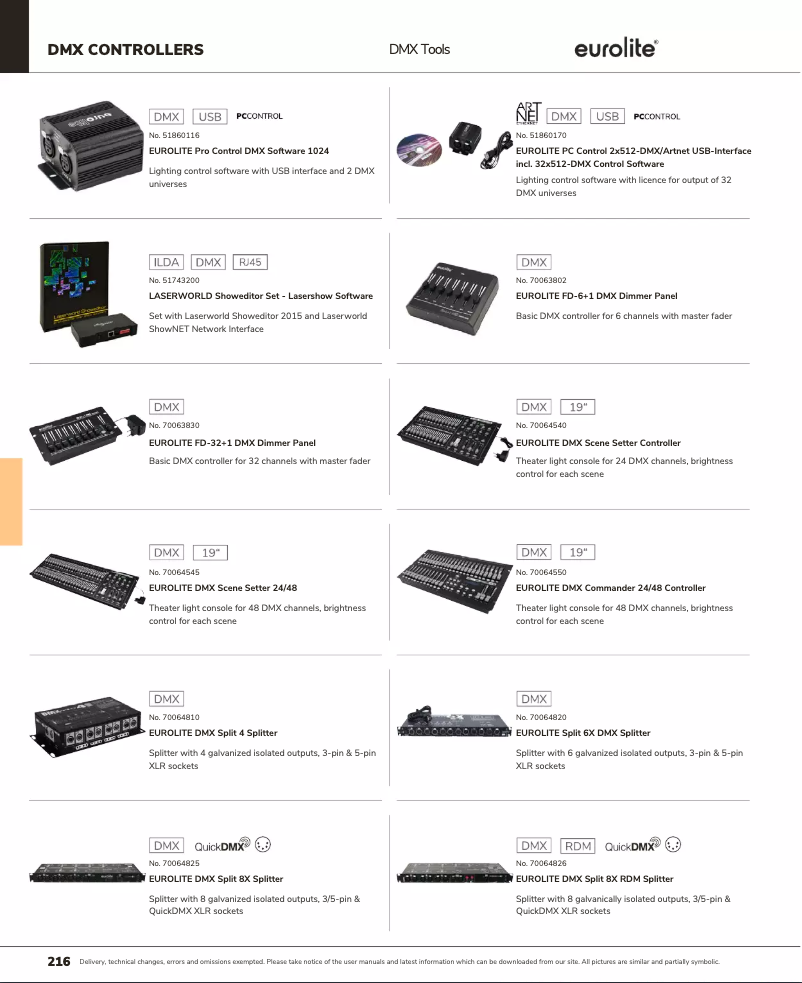 Page 1 de la notice Catalogue Laserworld ShowNET