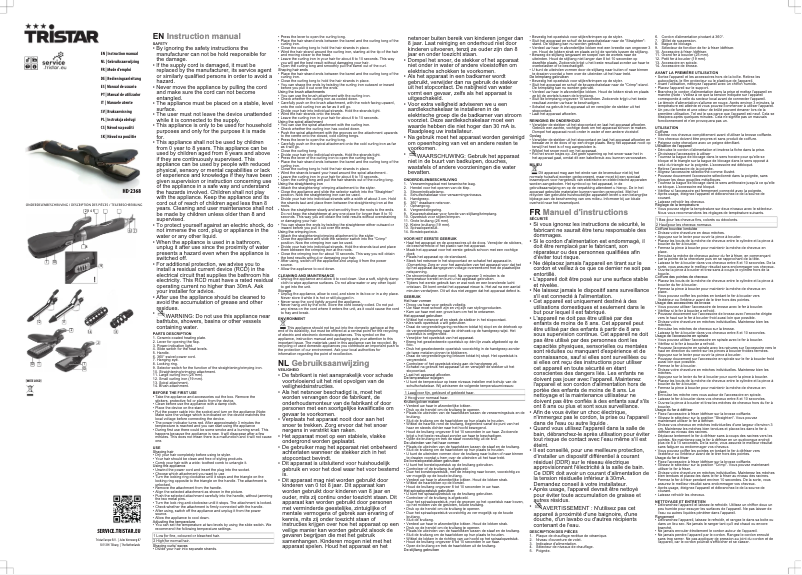 Imagen de la primera página del manual del dispositivo HD-2368