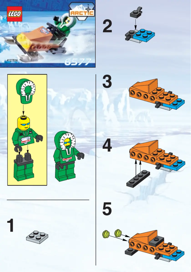 Page 1 of the manual User Manual Lego Race Snow Scooter