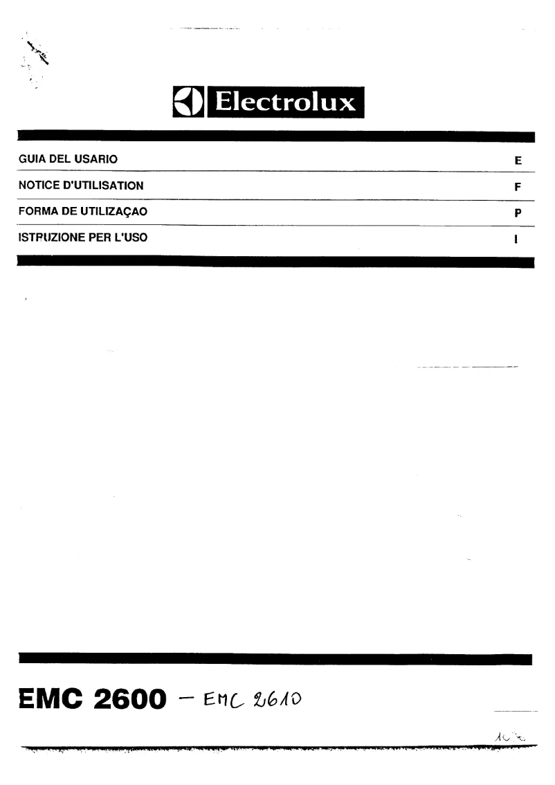 Imagen de la primera página del manual del dispositivo EMC 2610