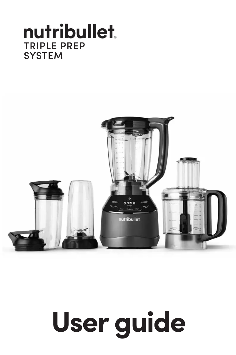 Image de la première page du manuel de l'appareil Triple Prep System