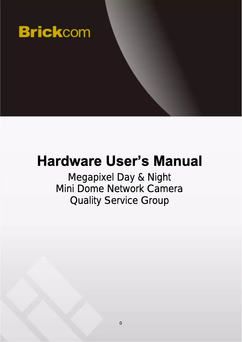 Page 1 de la notice Manuel utilisateur Brickcom MD-300NP STAR