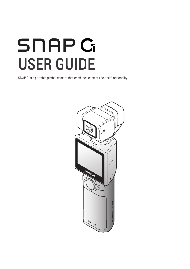 Page n°1 - Manuel utilisateur Thinkware SNAP-G