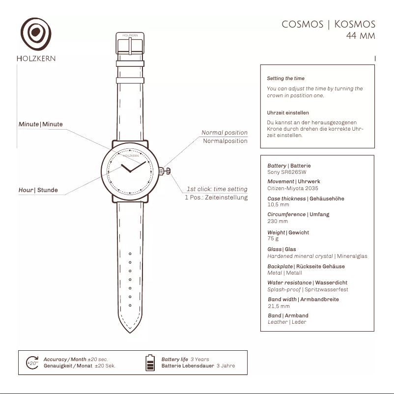 Image de la première page du manuel de l'appareil Mars